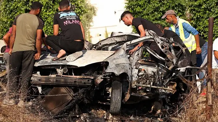 İsrail Batı Şeria'da Bir Araca Dronla Saldırdı! Kassam Tugayları Lideri Dahil 5 Kişi Öldü