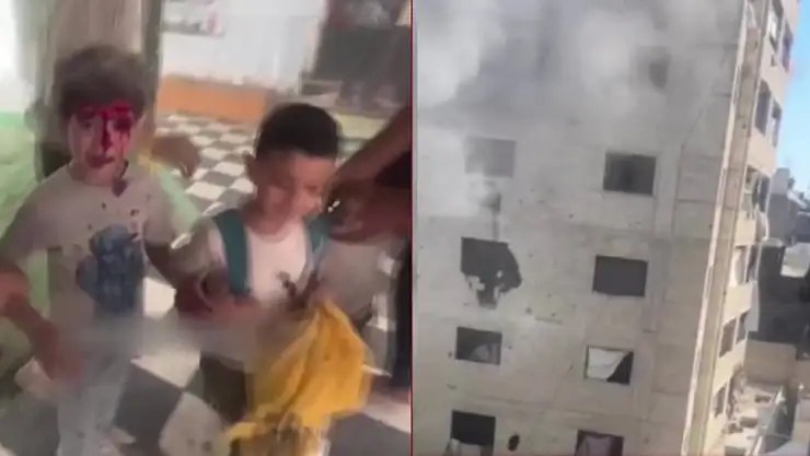 İsrail, Çok Sayıda Çocuğun Bulunduğu Anaokuluna Saldırdı