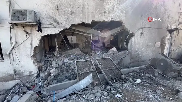 İsrail'in vurduğu Baptist Hastanesi hizmet dışı kaldı