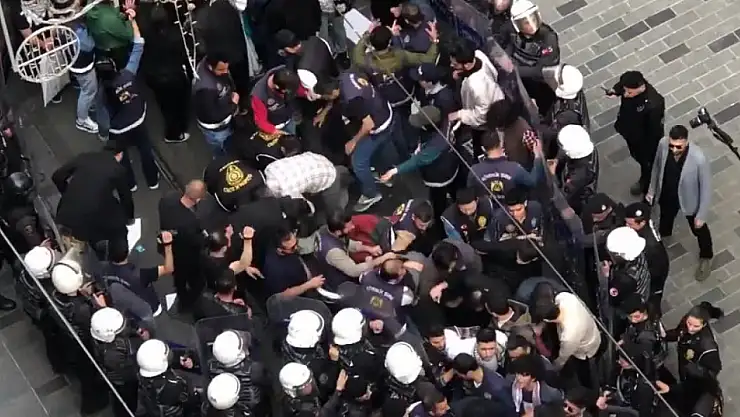 İstanbul'da Filistin gösterilerinde 2 polis memuru açığa alındı