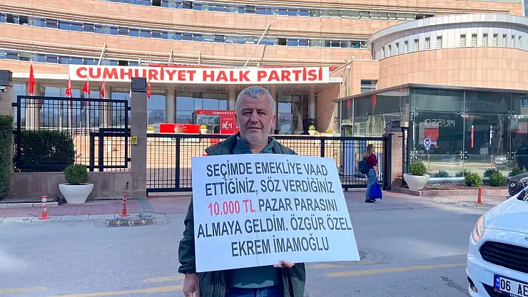 İstanbul'dan Ankara'ya Gelip İmamoğlu'nu Protesto Etti