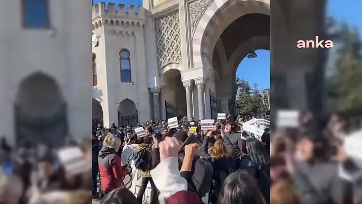 İstanbul Üniversitesi'nde öğrencilere polis barikatı