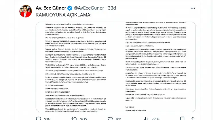 İYİ Parti'de Akşener'in yardımcısı istifa etti