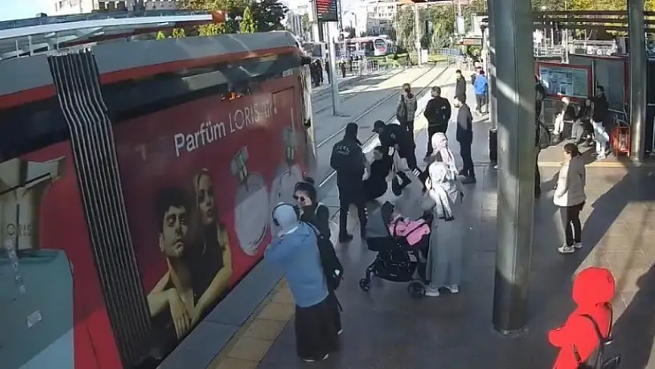 Kayseri'de tramvayı görmeyen kız canından oluyordu!