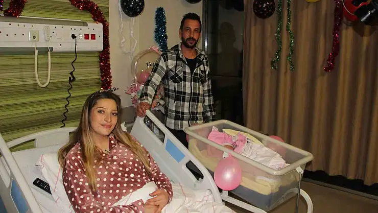 Kayseri'de yılın ilk bebeği doğdu