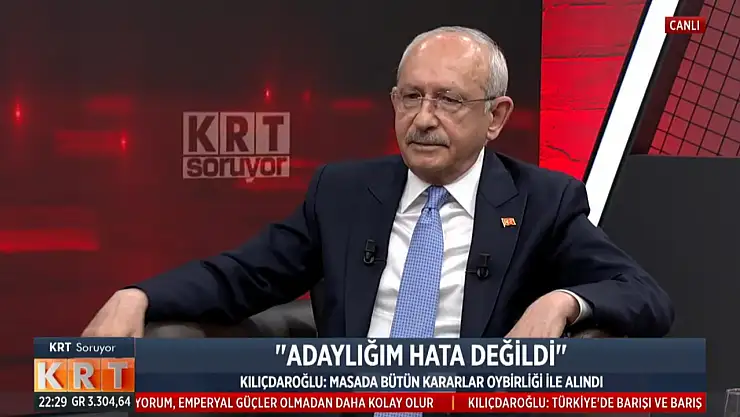 Kemal Kılıçdaroğlu'ndan 'Adaylık hata mıydı?' sorusuna dikkat çeken cevap!