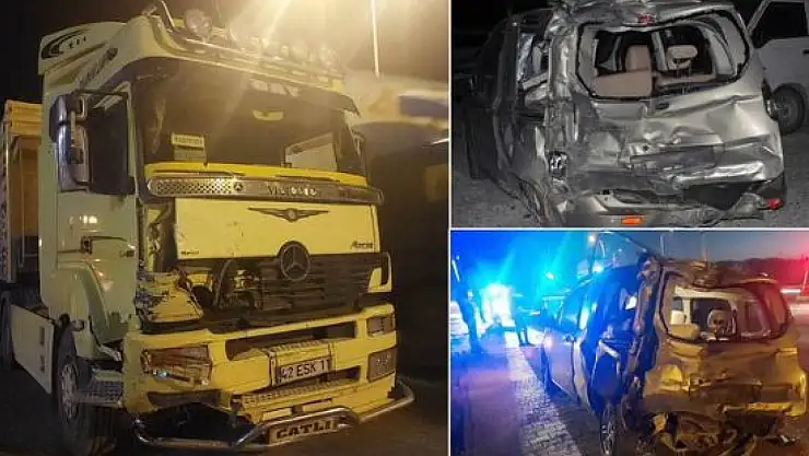 Konya'da Tır Dehşeti! Bir Türlü Durmak Bilmedi: 2 Ölü, 2 Yaralı!