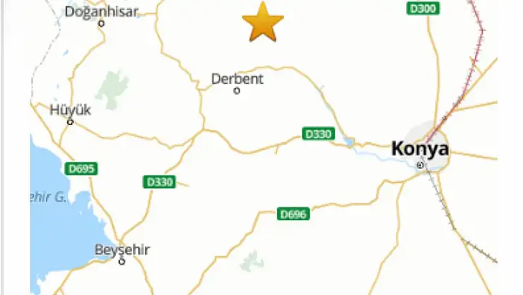 Konya Ilgın'da 4,3 büyüklüğünde deprem meydana geldi!