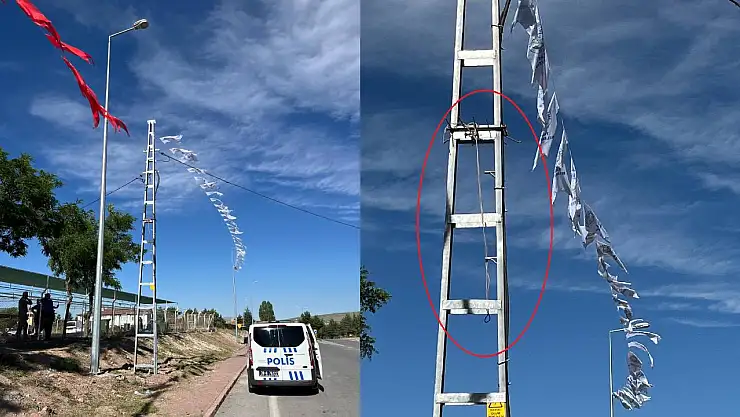 Kurban Pazarında Zabıta İle Tartışıp Kendini Elektrik Direğine Astı!