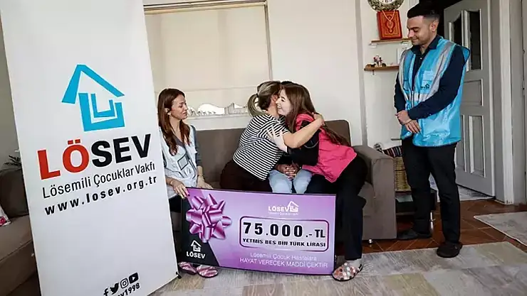 LÖSEV, ramazanda ihtiyaç sahibi ailelerin yüzünü güldürüyor