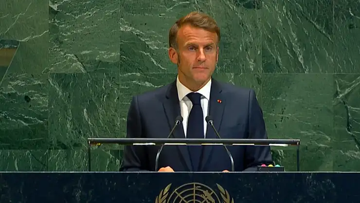 Macron BM'de Konuştu Fransa Filistin'i Resmen Tanıdı