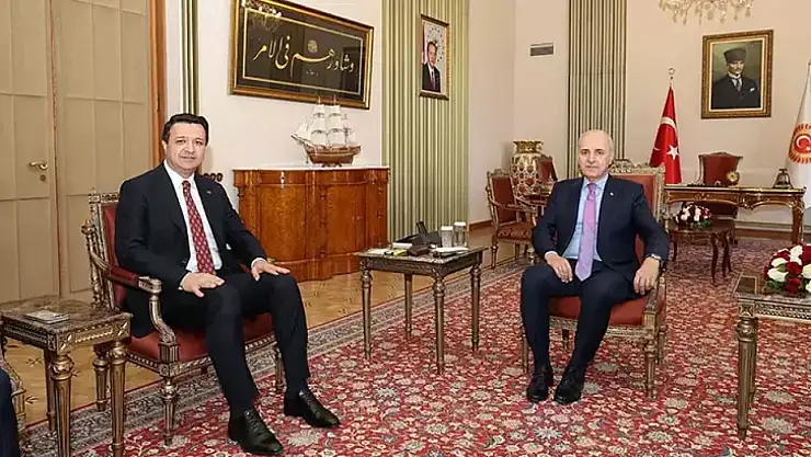 Mahmut ArıkanTBMM Başkanı Kurtulmuş İle Görüştü