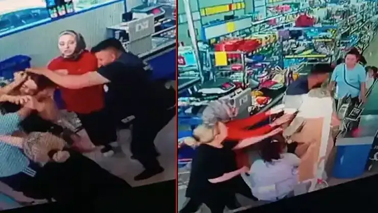 Marketteki kasa sırası tartışmasında 3 kişiyi darbetti