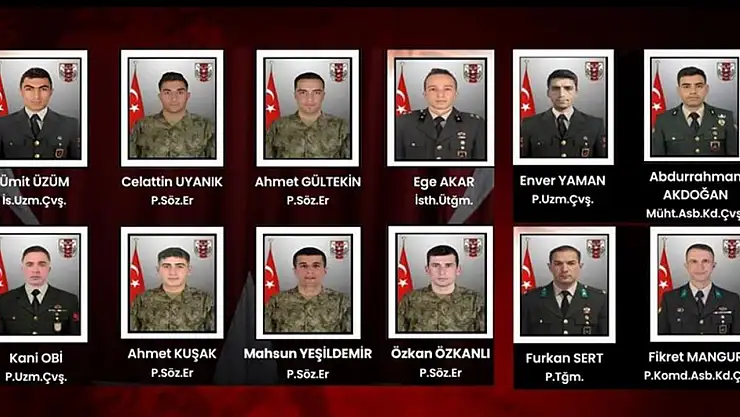 MSB'den 12 askerimizin şehit olduğu olayla ilgili iddialara ilişkin açıklama