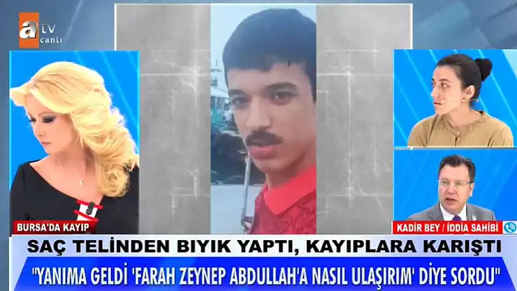 Müge Anlı'da 15 Yaşındaki Çocuk Ünlü oyuncuyu Kız Arkadaşı Zannederek İstanbul'a Kaçtı