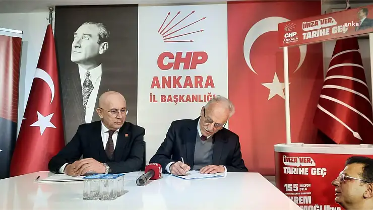 Murat Karayalçın, CHP'nin İmamoğlu'na özgürlük ve erken seçim için başlattığı imza kampanyasına destek verdi