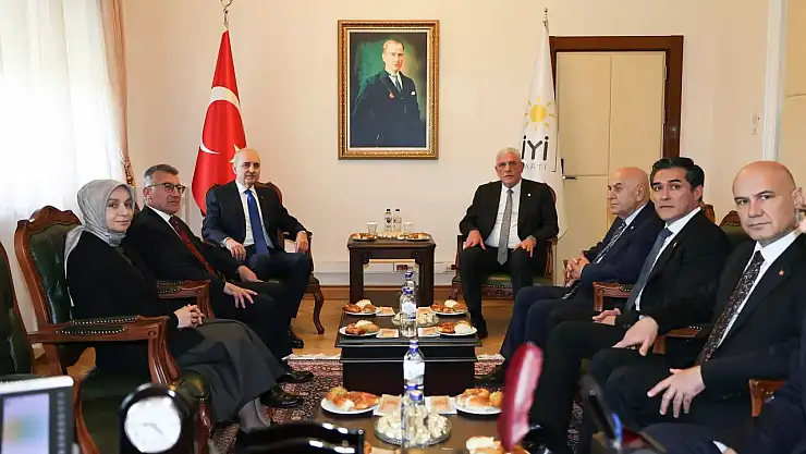Numan Kurtulmuş, Meclis'te DEM Parti ve İYİ Parti ziyaret etti! Görüşmede neler konuşuldu?