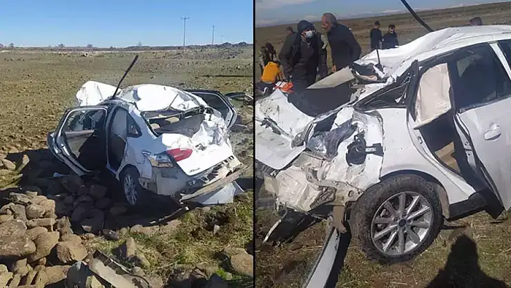 Otomobil Şarampole Devrildi: 2 ölü, 1 yaralı