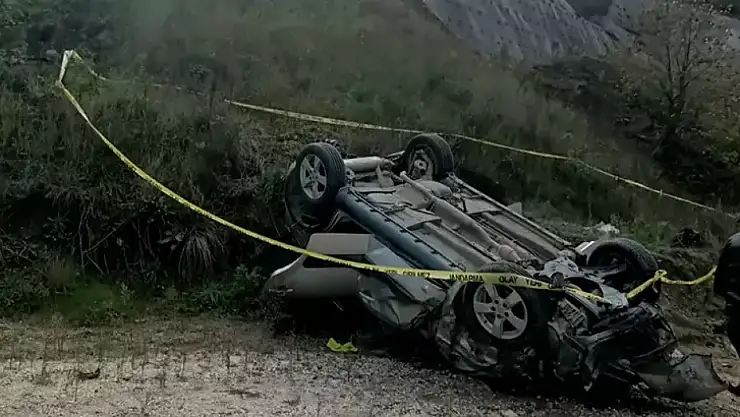 Otomobil, uçuruma devrildi: 1 ölü, 3 yaralı