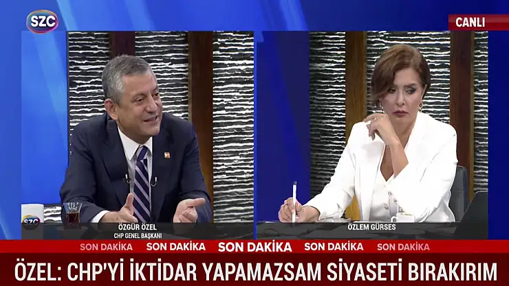 Özgür Özel: İmamoğlu aday olmazsa ben cumhurbaşkanı adayı değilim