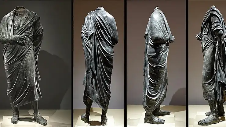 Roma İmparatoru Marcus Aurelius'un heykeli 65 yıl sonra Türkiye'ye getirildi