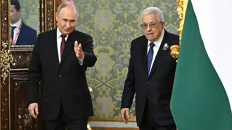 Rusya Devlet Başkanı Putin, Filistin Devlet Başkanı Abbas İle Görüştü