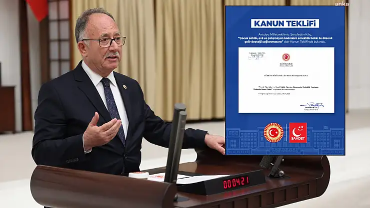 Saadet Partisi'nden Çocuk Sahibi Evli Ve Çalışmayan Kadınlara Gelir Desteği İçin Kanun Teklifi
