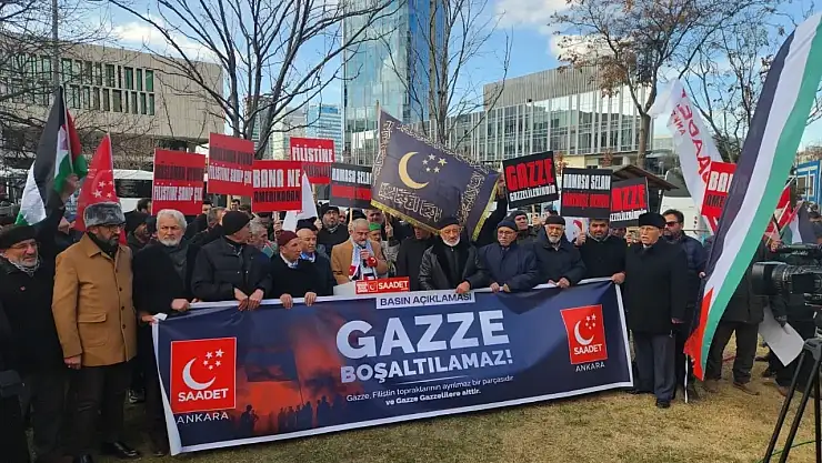 Saadet Partisi'nden Türkiye genelinde 'Gazze Boşaltılamaz' Çağrısı