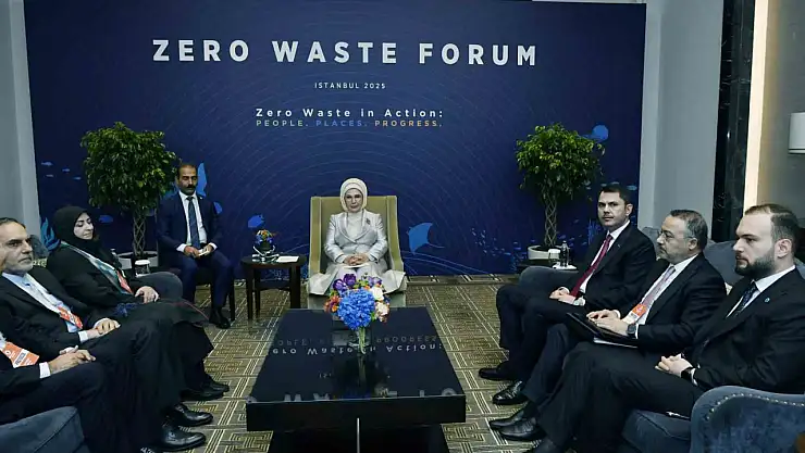 Sıfır Atık Forumu'nda Emine Erdoğan'dan önemli görüşmeler