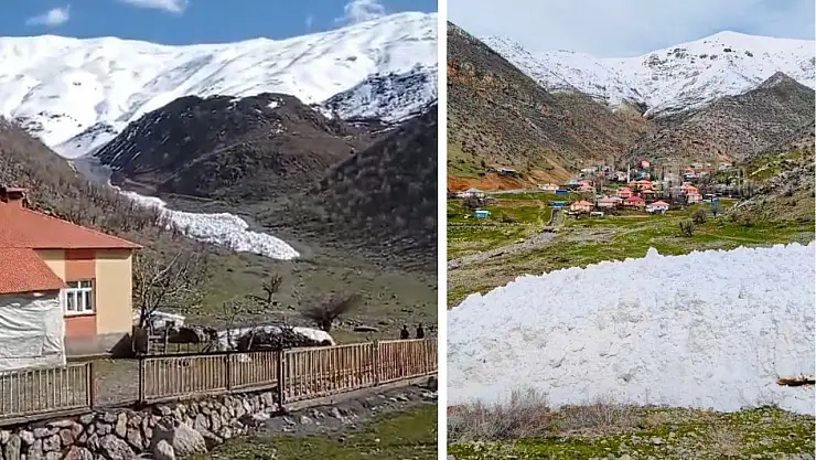 Şırnak'ta Düşen Çığ Kameralara Yansıdı
