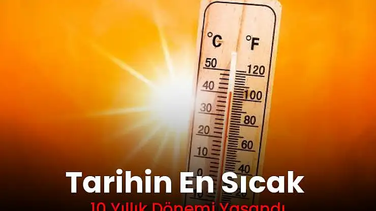 Tarihin En Sıcak 10 Yıllık Dönemi Yaşandı