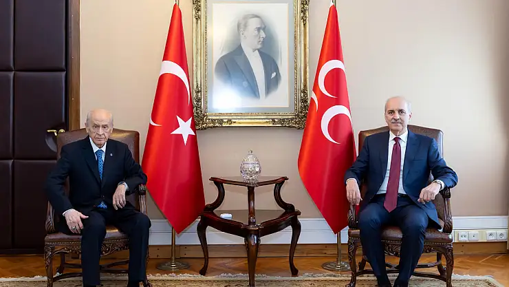 TBMM Başkanı Kurtulmuş Anayasa Turunda Bahçeli'yi Ziyaret Etti