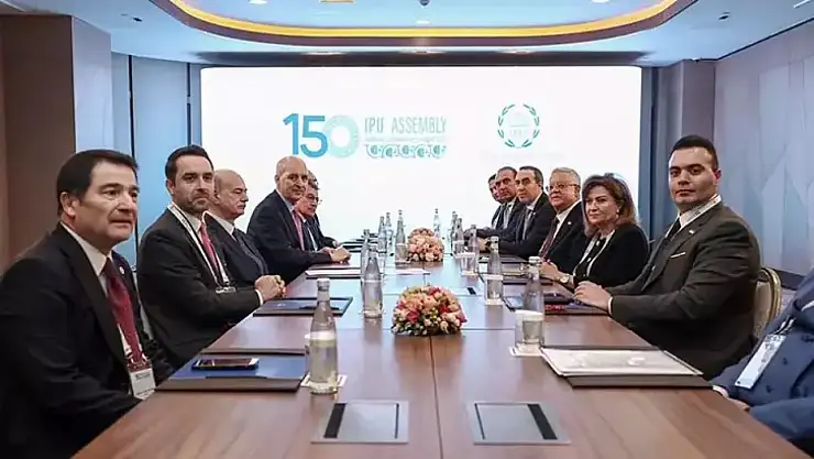 TBMM Başkanı Kurtulmuş, Mısır Temsilciler Meclisi Başkanı Gebali ile görüştü