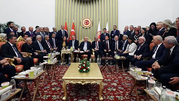 TBMM Yeni Yasama Yılı Resepsiyonunda Liderler Bir Arada