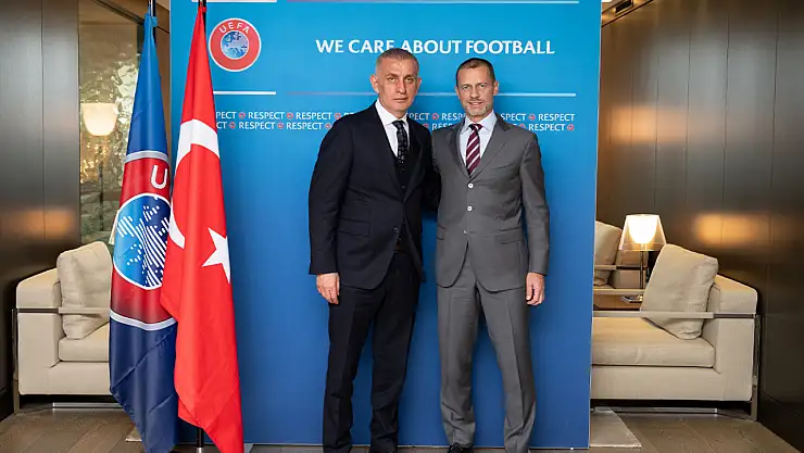 TFF Başkanı Hacıosmanoğlu, UEFA Başkanı Ceferin ile buluştu