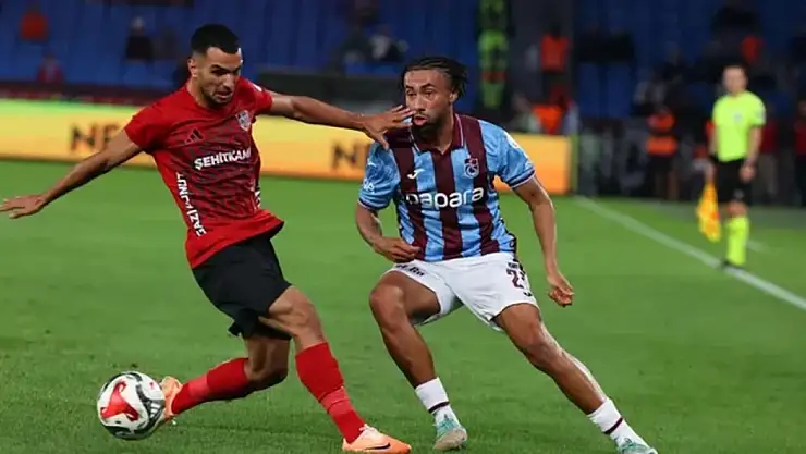 Trabzonspor Evinde Gaziantep FK ile 1-1  berabere kaldı