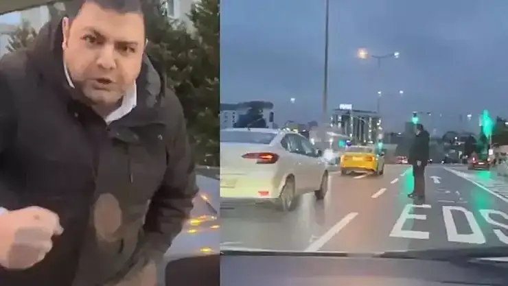 Trafikte kadın sürücünün aracına saldıran şüpheli tutuklandı