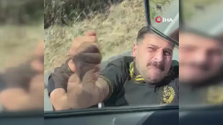 Trafikte tartıştığı tır şoförüne sandalyeyle saldırdı