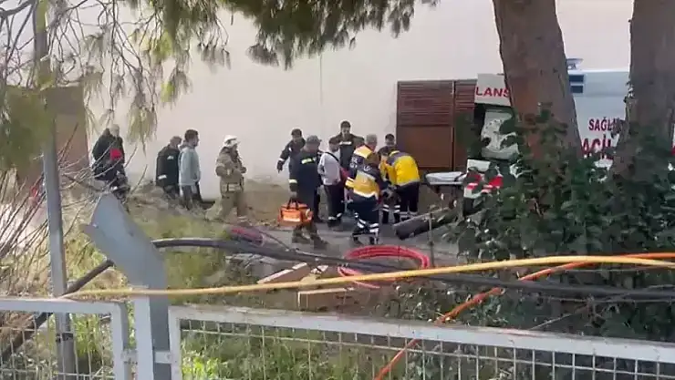 Trafo merkezindeki patlamada 1 işçi ağır yaralandı