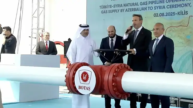 Türkiye-Suriye Doğal Gaz Boru Hattı açıldı: Kilis üzerinden Suriye'ye doğalgaz verilecek