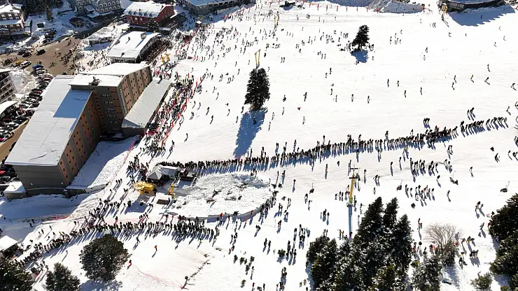 Uludağ'da sömestirin ilk günü izdiham yaşandı