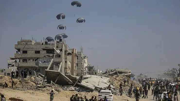 Ürdün ve BAE'den Gazze Şeridi'ne havadan yardım