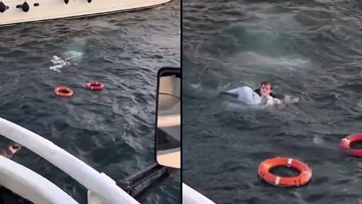 Üsküdar'da kadın yolcu feribottan düştü