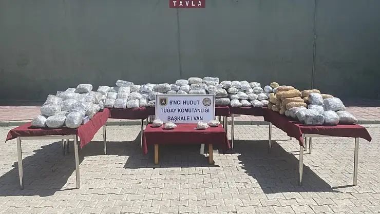 Van sınırında 165 kilogram uyuşturucu madde ele geçirildi