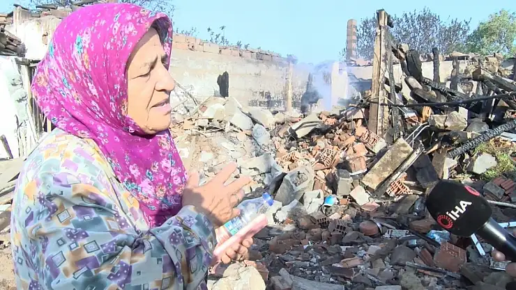 Yangından geriye bir canı, bir kimliği, bir de telefonu kaldı