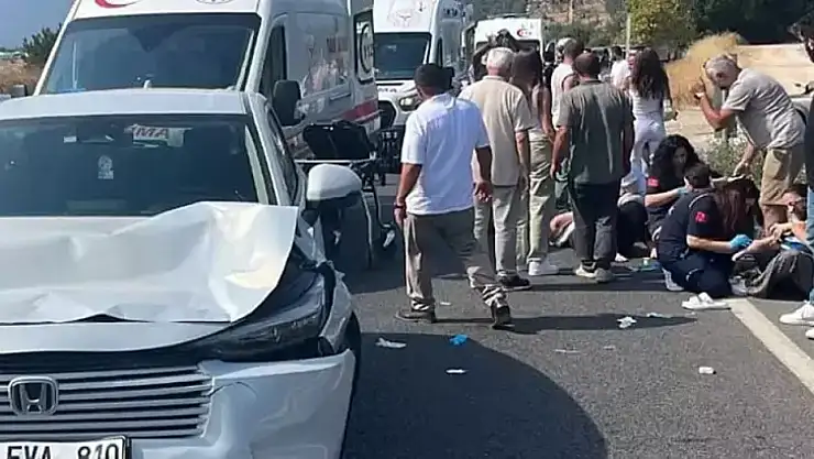 Yolun karşısına geçen aileye otomobil çarptı: 1 ölü, 3 yaralı