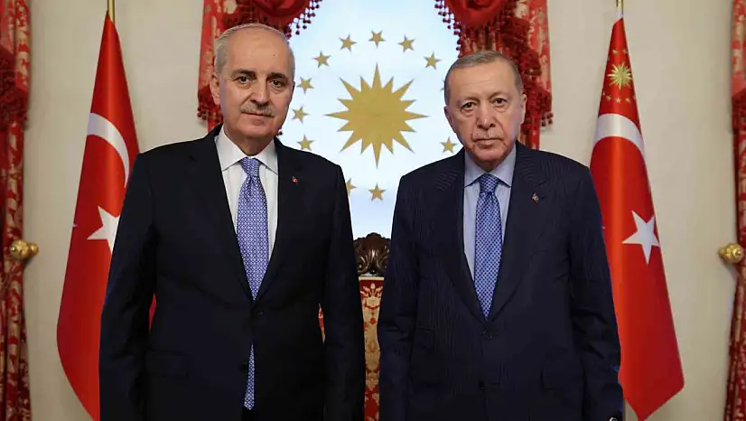 Cumhurbaşkanı Erdoğan, TBMM Başkanı Numan Kurtulmuş'u kabul etti