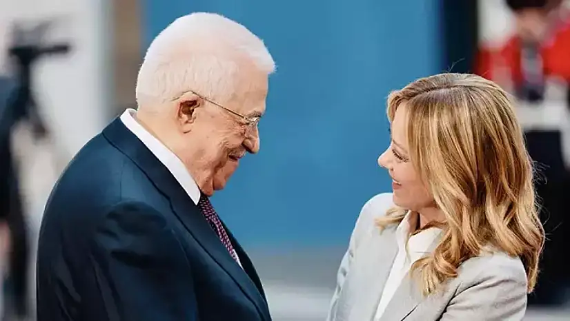 Filistin Devlet Başkanı Abbas, İtalya Başbakanı Meloni ile görüştü