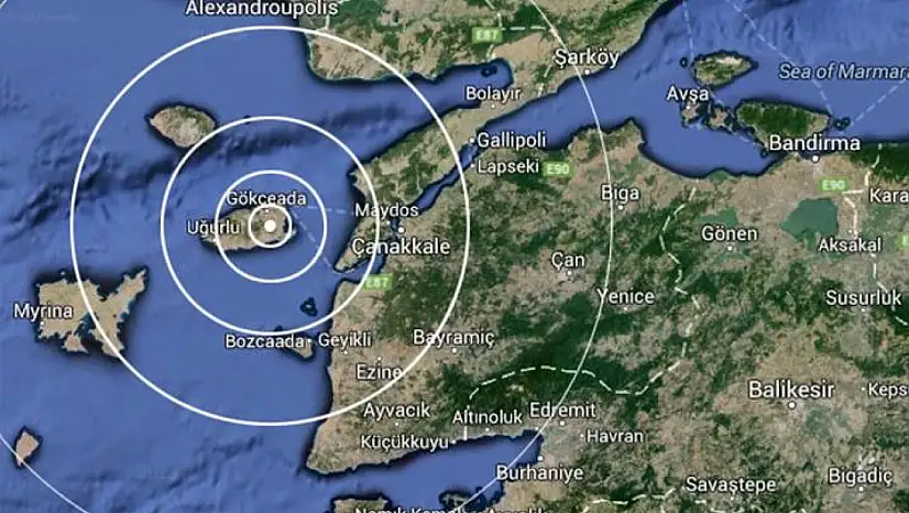 Akdeniz ve Ege sallandı: Gökçeada açıklarında 4,6 büyüklüğünde deprem!