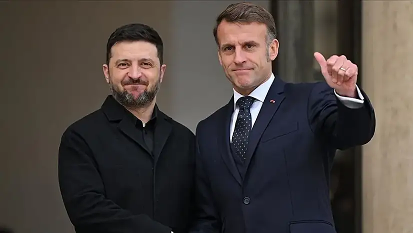 Macron ve Zelenskiy, Trump'ın Ukrayna barış planını ele aldı